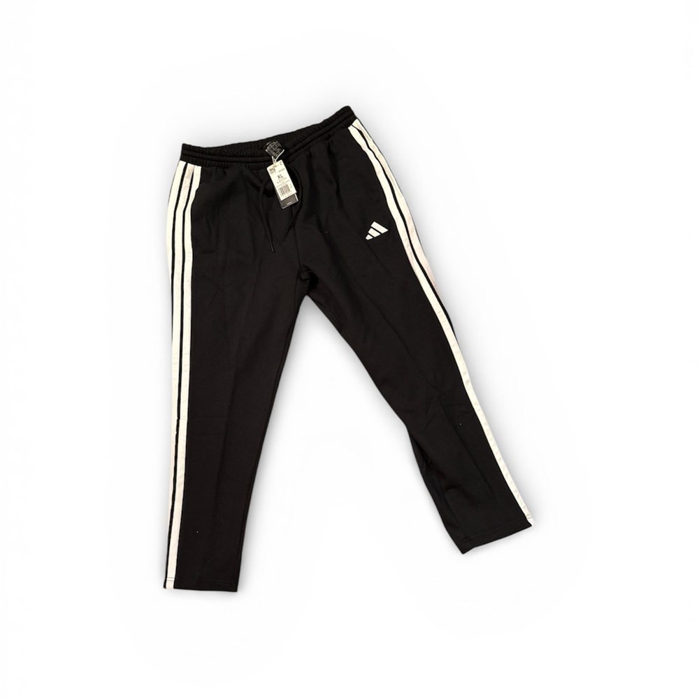 Adidas Black Sweat Pants with White Stripes
